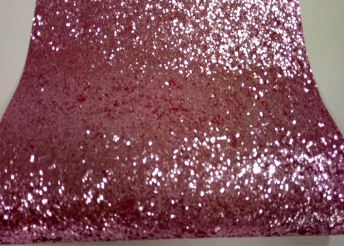 Roze Ruig schittert Muurstof, niet - Geweven Mooi schittert Stoffenbladen