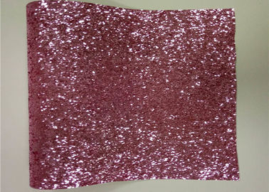 China Roze Ruig schittert Muurstof, niet - Geweven Mooi schittert Stoffenbladen leverancier