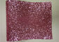 Roze Ruig schittert Muurstof, niet - Geweven Mooi schittert Stoffenbladen leverancier
