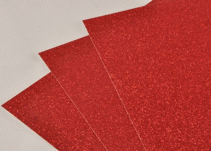 Verfraaiend 300gsm-Rood schitter Document 0.5mm Dikte voor Huwelijksuitnodiging